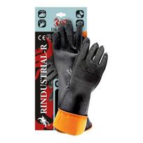 Reis Rindustrial-r35 Dragon apsauginės pirštinės, juodos/oranžinės, 11 (35 cm) (12 vnt.)