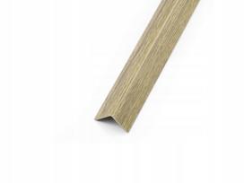 Pvc kampinis profilis, pvc apsauga, kampinė juosta 25x25mm Ąžuolas 1m