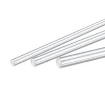 Sourcing map apvalus strypas, vientisas aliuminis, 8, 10, 12 mm skersmens, 300 mm ilgio tekinimo staklių strypo medžiaga "pasidaryk pats" rinkiniui 3 viename