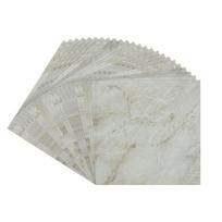 Yullpaper pvc grindų danga, lipnios plytelių lipdukai, pilkos marmuro grindys, plaunamos lipnios plytelės, grindys vonios kambariui, lipnios plytelės, grindys virtuvei, pilkos vinilinės grindys, plytelių imitacija, 30 cm x 30 cm