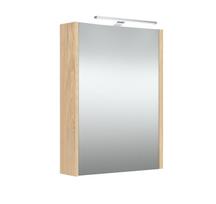 RB spintelė su veidrodžiu, LED šviestuvas, 50cm, šviesus ąžuolas
