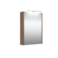 RB spintelė su veidrodžiu, LED šviestuvas, 50cm, varinis ąžuolas