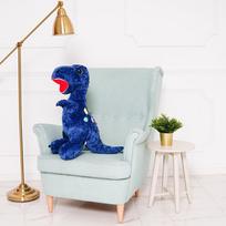 Pliušinis Dinozauras, Minkštas Žaislas, 90 Cm, Mėlynas, Gogo