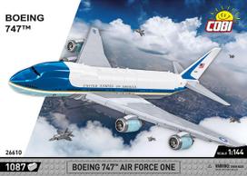 Konstruktorius, lėktuvas Cobi Klocki Boeing 747 Air Force One, 1087 vnt., balta sp.