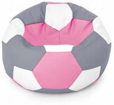 Prekė su pažeista pakuote. Sėdmaišis Ball XXL, balta sp./rožinė sp./pilka sp.