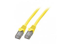 Mercodan Patch cable CAT6 UTP, Yellow,  2.0m, Halogen-free, 2x4xAWG24