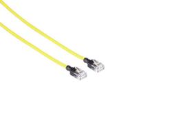 Mercodan CAT6A SLIM UTP 5.0m Patch  cable Yellow, Halogen-free