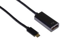 Mercodan PRO USB-C adapter, USB-C:  Male - DisplayPort: Female,