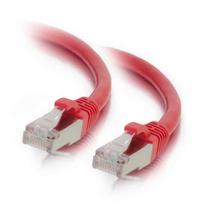 Mercodan CAT6A S/FTP 10m, Red, Patch  cable, Halogen-free LSZH,