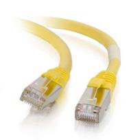 Mercodan CAT6A S/FTP 20m, Yellow,  Patch cable, Halogen-free
