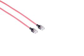 Mercodan CAT6A SLIM UTP 20m Patch  cable Red, Halogen-free LSZH,