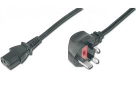 Mercodan English power cord 2.5m to  C13, B+C, 10A 250V, H05VV-F