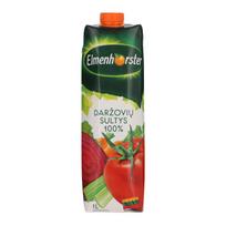 Daržovių sultys ELMENHORSTER, 100%, 1 l