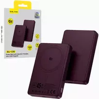 Blavec Power Bank 10000mAh BJ-05 Ultra Fast 16mm - Type C - Qi2.2 25W + PD 45W magnetic induction Magsafe 2 in 1 (PBBJ05-QI22MC10P) purple aluminium