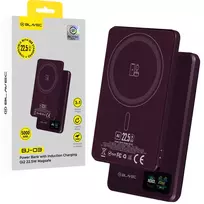 Blavec Power Bank 5000mAh BJ-03 Ultra Slim 7.8mm - Type C - 22.5W magnetic Magsafe 3 in 1 (PBBJ03-MC5O) purple aluminum