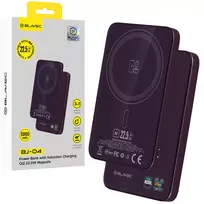 Blavec Power Bank 5000mAh BJ-04 Ultra Slim 7.8mm - Type C - 22.5W magnetic MagSafe 3 in 1 (PBBJ04-MC5P) purple