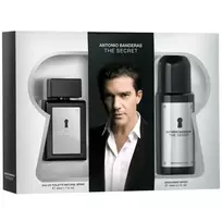 Antonio Banderas Set: The Secret, Eau De Toilette, For Men, 50 ml + The Secret, Anti-Perspirant, Deodorant Spray, For Men, 150 ml