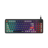 Žaidimų klaviatūra MSI FORGE GK110 US laidinė USB 2.0 membraninė juoda