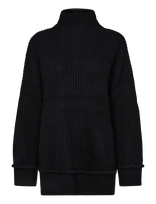 Topshop - Tsrosa Ls High Neck Jumper Knt - Golfas - Juoda