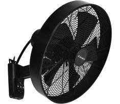 ZEVENTI - Sieninis ventiliatorius FREEZE 50W/230V skersmuo 45 cm juodas + su nuotoliniu pultu
