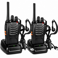Racijos, 2 vnt. rankiniai dvipusio ryšio imtuvai‑siųstuvai (walkie-talkie), nešiojamieji racijiniai siųstuvai, delninės racijos