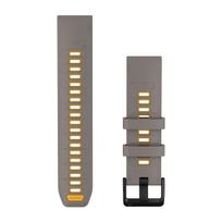 Garmin QuickFit 22mm sidabro pilka / geltona silikoninė apyrankė