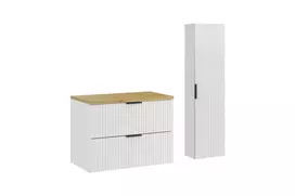 Vonios baldų komplektas Adel White, 80 cm