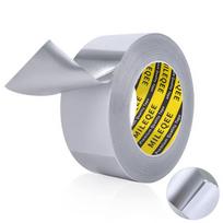Mileqee aliuminio lipni juosta 50 mm x 20 m aliuminio remonto juosta, savaime lipni vandeniui atspari aliuminio juosta metalo paviršiams taisyti