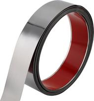 Taaizau lanksti lipni metalinė juostelė magnetams, stipriai prilimpanti geležinė juosta ritinyje dirbtuvėms, biurui, mokyklai ir namų dekoravimui (blizgus sidabras, 5 m x 4 cm)