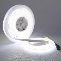 Topai 24 V Led juosta, difuzinė, 5 m, 6000 K, šaltai balta, Ip65 atspari vandeniui, 11000lm labai ryški, 20 W/m, 238led/m didelio tankio lipni ir kerpama vienoda šviesa be dėmių, geresnė nei Cob, skirta naudoti patalpose