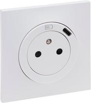 Legrand - neptune elektrinis sieninis lizdas su usb-c įkrovikliu - perėjimas prie 2p+t classic lizdo - baltas