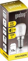 Šaldytuvo lemputė, speciali lempa buitiniam prietaisui, E14, 230v, 15w, skaidri, 78lm - 5 vnt. rinkinys