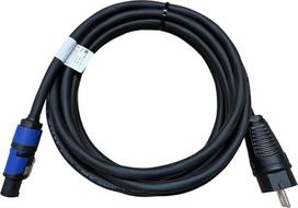 Nwp Maitinimo kabelis 5 m Powercon Mėlynas į 230 V Schuko kištuką - 3 x 2.5 mm² - Guminė žarna kabelis - Nac3fxxa-w-l Maitinimo įėjimas (mėlynas)