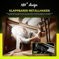 Warsun led darbo žibintas žibintuvėlis dirbtuvių lempa inspekciniai žibintai cob įkraunama baterija magnetinis led žibintas 1500 liumenų darbo žibintas automobilių remontui, dirbtuvėms, garažui [energetinė klasė a]
