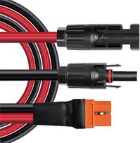 Zkeeshop saulės energijos į xt60i 5 m kabelis 10awg xt60i-f saulės kabelis 6 mm2 ilginamasis kabelis, suderinamas su nešiojama elektrine (5 m)