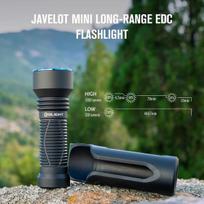 Olight Javelot Mini Led taktinis žibintuvėlis su apvaliu šviesos šaltiniu, iki 1000 liumenų 600 metrų edc ryški lempa, įkraunamas ipx8 priartinamas rankinis žibintas avariniam, patruliavimui, stovyklavimui