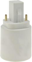 Lempos lizdo adapteris g24 į e27 plastikinis g24 universalus d1, d2, d3 į e27 led lemputę iki 25 vatų plastikinis lizdo lempos adapteris lempos lizdas led lempoms, lemputėms, energiją taupančioms lemputėms