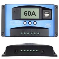 Saulės valdiklis 60a 12v/24v mppt-pwm reguliatorius, skirtas skydeliams, tvirtas
