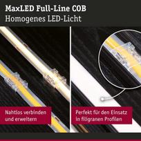 Paulmann 71051 Maxled priedų jungčių rinkinys Full-line Cob baltas plastikas