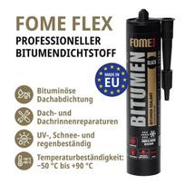 Fome Flex Bituminis hermetikas, 1 x 300 ml, vandeniui atsparus hermetikas laukui, stogo remonto mišinys bituminams paviršiams, puikus sandarinimas profesionalams