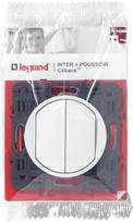 Legrand Celiane Leg99734 mygtukas + įjungimo-išjungimo/dvipusis jungiklis savarankiškam surinkimui 6 A, baltas