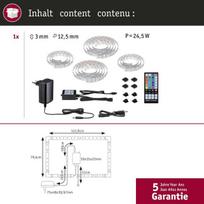 Paulmann 78876 Maxled 250 Led juosta Tv Comfort Basic rinkinys 65 colių 4.3 m 22 W 234 lm/m 28leds/m Rgbw+ 24va reguliuojamas