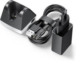 5 V įkrovimo stotelės bazė, suderinama su Philips Oneblade Qp2520, Qp2834 elektriniu barzdos skustuvu, barzdos trimeriu, vyrišku barzdos trimeriu, maitinimo šaltinio keitimo maitinimo adapteriu įkrovimo stotelei