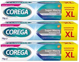Protezų fiksavimo klijai Corega Neutralaus skonio (3x70g)