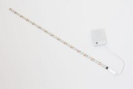Led rgb šviesos juosta 50cm 19.7in. + baterijų dėžutė + mini valdiklis, maitinamas baterijomis, įvairiaspalvis