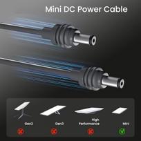 Starlink Mini Dc maitinimo kabelis, 8awg laidas Ip68 atsparus vandeniui guminis varinis ilginamasis kabelis, skirtas Starlink Mini, pilkas