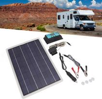 Saulės panelės įkroviklio rinkinys automobilinis įkroviklis butelis 50a 20w lauko mppt usb valdiklis 18v su reguliatoriumi dvigubas silicis monokristalinei baterijai įkrauti automobilinis lauko įkroviklis galios saulės panelės
