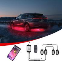 Obest automobilio dugno apšvietimas, Rgb Led roko apšvietimo rinkinys, 12 V Led dugno neoninis apšvietimas, Rgb važiuoklės apšvietimas, „pasidaryk pats“ rinkinys vandeniui atspariam dugno apšvietimui
