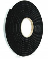 Lipni Epdm sandarinimo juosta, tanki, storis 5mm, 12mm x 10m, juodos spalvos putos