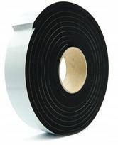 Lipni Epdm sandarinimo juosta, tanki, 6 mm storio, 100 mm x 10 m, juodos spalvos putos